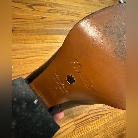 FRAME Le Manhattan Pointed Toe Chelsea Boot Leather Western size 40 like new - Picture 5 of 9